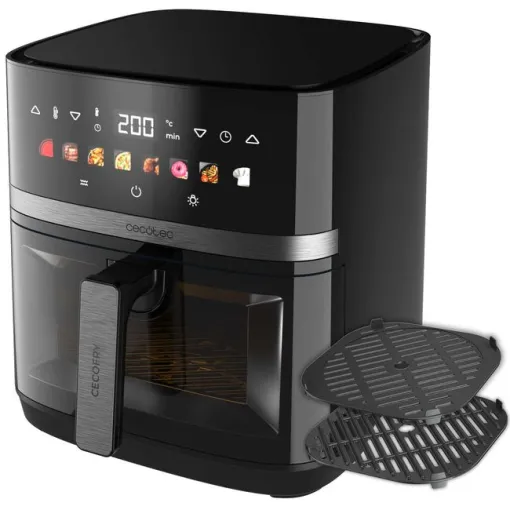 Freidora aire caliente, 8L, 2200W, Cecofry&Grill Duoheat 8000 CECOTEC