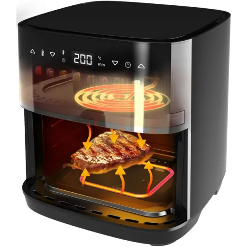 Freidora aire caliente, 8L, 2200W, Cecofry&Grill Duoheat 8000 CECOTEC