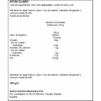 Atún claro en aceite de oliva CAMPOS, frasco 180 g