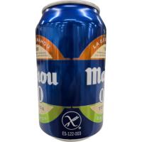 Cerveza tostada 0,0 sin gluten MAHOU, lata 33 cl