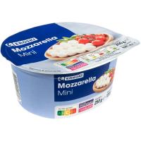 Minis mozarellas EROSKI, tarrina 125 g
