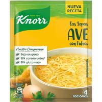 Sopa de ave con fideos KNORR, sobre 61 g