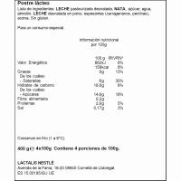 Panna cotta natural LA LECHERA, pack 4x100 g