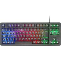 Teclado gaming con cable, negro, iluminación FRGB, TKL MK023 MARS GAMING