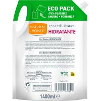 Gel de ducha hidratante NATURAL HONEY, eco pack 1.400 ml