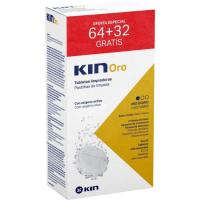Tabletas limpiadoras KIN ORO, caja 64+32 uds