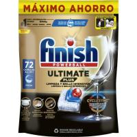 Lavavajillas máquina máximo ahorro FINISH ULTRA, bolsa 72 dosis