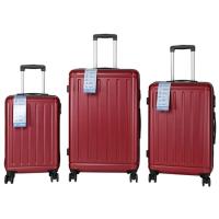 Trolley grande granate, ABS, cierre combinación, 4 ruedas, 7016 AR, 49x29x72 cm Trolley grande granate, ABS, cierre combinación, 4 ruedas, 7016 AR, 49x29x72 cm