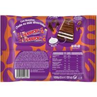 Barrita de chocolate combix leche HUESITOS, pack 5x20 g