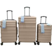 Trolley mediano champang, ABS, cierre combinación, 4 ruedas, 224 AR, 47x28x69 cm