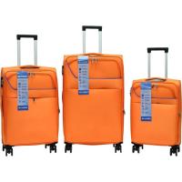 Trolley grande naranja, poliéster, candado combinación, 22043 AR, 48x32x69 cm