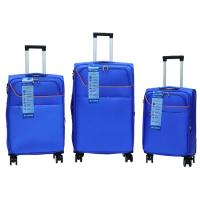 Trolley pequeño turquesa, poliéster, candado combinación, 22043 AR, 37x24x58 cm