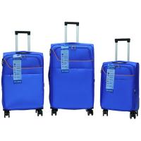 Trolley mediano turquesa, poliéster, candado combinación, 22043 AR, 42x29x68 cm