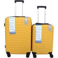 Trolley pequeño amarillo, ABS, cierre combinación, 4 ruedas, N52 AR, 33x23x55 cm