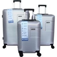 Trolley pequeño gris, ABS, cierre combinación, 4 ruedas, N22 AR, 33x23x55 cm