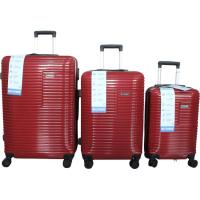 Trolley grande granate, ABS, cierre combinación, 4 ruedas, N22 AR, 48x32x76 cm