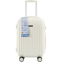 Trolley pequeño crema, ABS, TSA, 4 ruedas, S3 AR, 37x25x57 cm