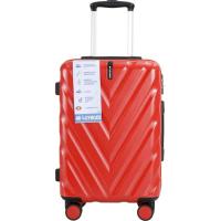 Trolley pequeño rojo, ABS, TSA, 4 ruedas, 2309 AR, 37x25x57 cm