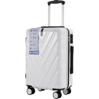 Trolley pequeño blanco, ABS, TSA, 4 ruedas, 2309 AR, 37x25x57 cm