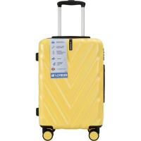 Trolley mediano amarillo, ABS, TSA, 4 ruedas, 2309 AR, 44x27x66 cm