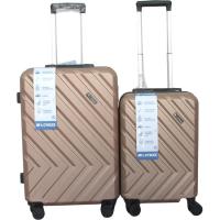 Trolley mediano topo, ABS, cierre combinación, 4 ruedas, N62 AR, 47x28x69 cm