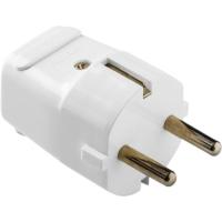 Enchufe Clavija macho shuko blanco, 16A, 1103.1 FAMATEL