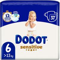 DODOT SENSITIVE pixoihala +13 kg, 6 neurria, paketea 37 ale