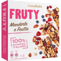 Barritas con almendras y fruta 3 uds CEREALITALIA, caja 96 g