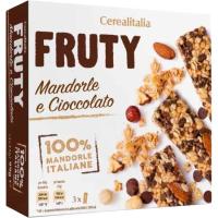 Barritas con almendras y chocolate CEREALITALIA, caja 99 g
