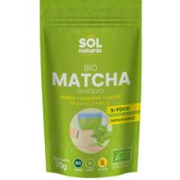 Matcha en polvo bio SOL NATURAL, bolsa 70 g