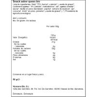 Biosaurus snack con sabor queso bio SOLNATURAL, bolsa 50 g