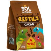 Galletas Dinos cacao de avena y fruta bio SOLNATURAL, bolsa 90 g