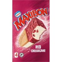 MAXIBON Red Cheesecake izozkia, sorta 4x140 ml MAXIBON Red Cheesecake izozkia, sorta 4x140 ml