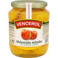 Melocotón en almibar en mitades VENCEROL, frasco 400 g
