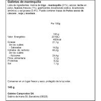 Galletas de mantequilla Pirineus BIRBA, caja 145 g