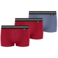 Bóxer infantil algodón elástico, azul/rojo talla 10 ECODIM, pack 3 uds