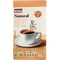 Café molido natural EROSKI BASIC, paquete 500 g