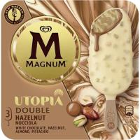 Helado Bombón Utopia Nocciola MAGNUM, pack 3x85 ml
