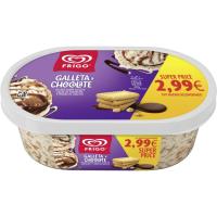 Helado sabor galleta y chocolate FRIGO, tarrina 1 litro