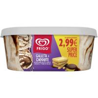 Helado sabor galleta y chocolate FRIGO, tarrina 1 litro