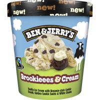 Helado Brookieees&Cream BEN&JERRY'S, tarrina 465 ml