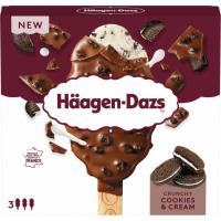 HAAGEN DAZS Chuncky Cookies Cream bonboi izozkia, sorta 3x80 ml