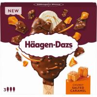 Helado Bombón Chuncky Salted Caramel HAAGEN DAZS, pack 3x80 ml