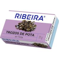 Trozos de pota en tinta RIBEIRA, lata 111 g
