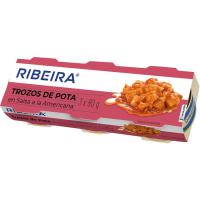 RIBEIRA pota zatiak saltsa amerikarrean, sorta 3x80 g