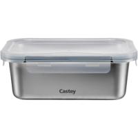 Hermético de acero rectangular 1200ml CASTEY, 20x15x7 cm Hermético de acero rectangular 1200ml CASTEY, 20x15x7 cm