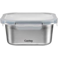 Hermético de acero cuadrado 600 ml CASTEY, 14x14x7 cm Hermético de acero cuadrado 600 ml CASTEY, 14x14x7 cm