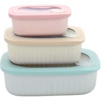 Hermético rectangular, libre BPA, 1600/850/380 ml, soft CASTEY, set 3 uds Hermético rectangular, libre BPA, 1600/850/380 ml, soft CASTEY, set 3 uds