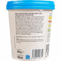 Helado yogur c/nueces y miel EROSKI, tarrina 500 ml