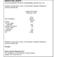 Bonito en aceite de oliva de Costera CAMPOS, frasco 315 g